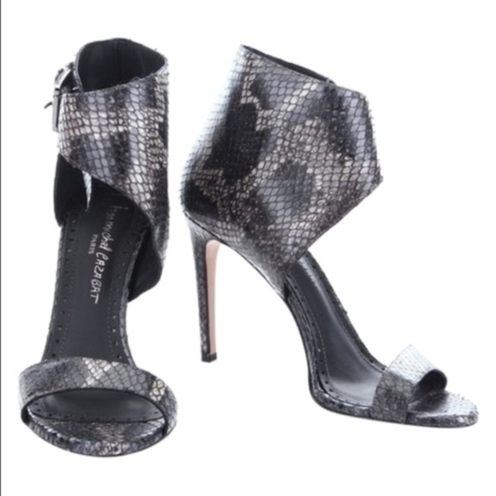 NEW!!! Jean-Michel Cazabat Snake Print Pumps